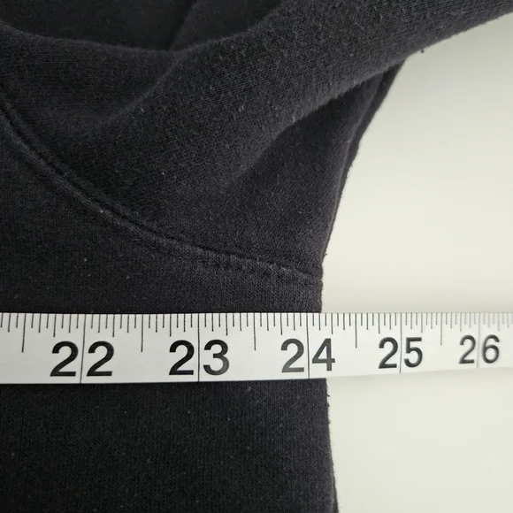 The North Face Hoodie Mens Large Black Pullover Pockets Logo Sweatshirt - Picture 6 of 9
